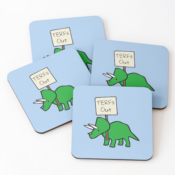 Item preview, TERFs Out Triceratops designed and sold by jezkemp.