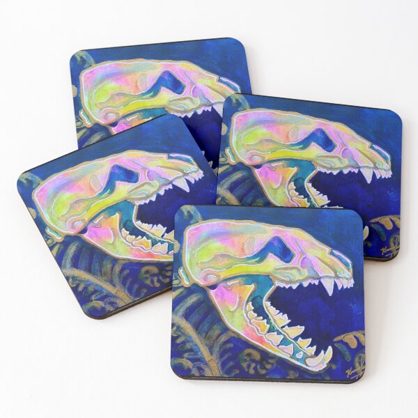 Item preview, Badger Watercolor Skull designed and sold by Kristin (Thornton) Barker.