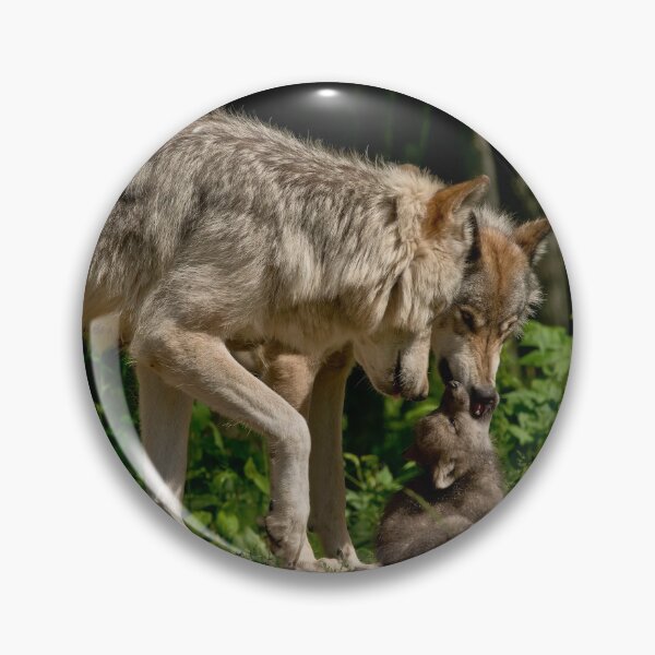 Item preview, Timber Wolves With Pup designed and sold by Michael Cummings.