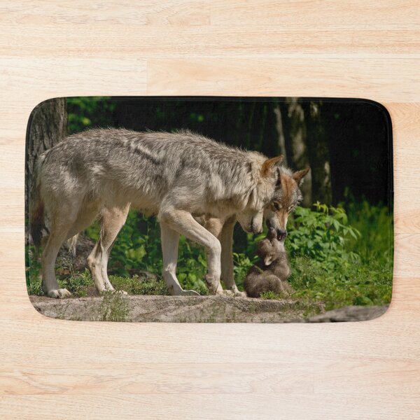 Item preview, Timber Wolves With Pup designed and sold by Michael Cummings.