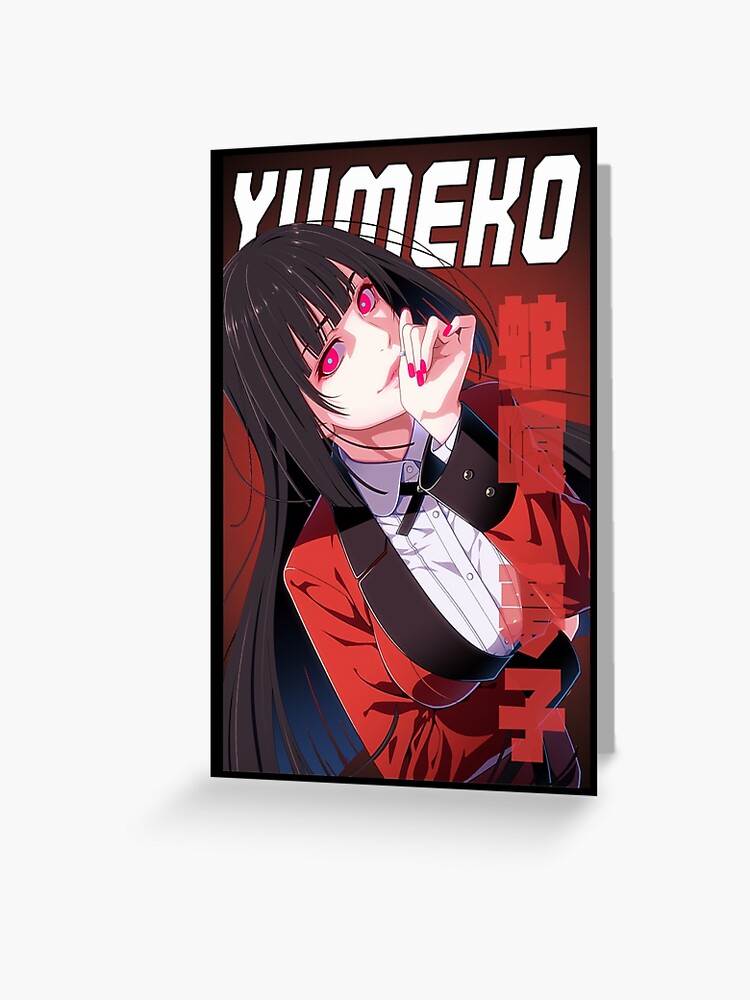 Kakegurui - Yumeko Jabami cards anime Greeting Card for Sale by