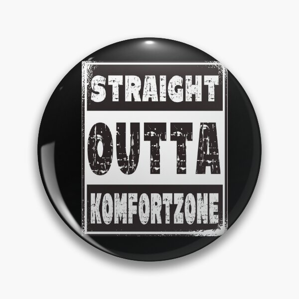 Item preview, Straight Outta Comfort Zone Motivation Affirmation designed and sold by dJ-Design.
