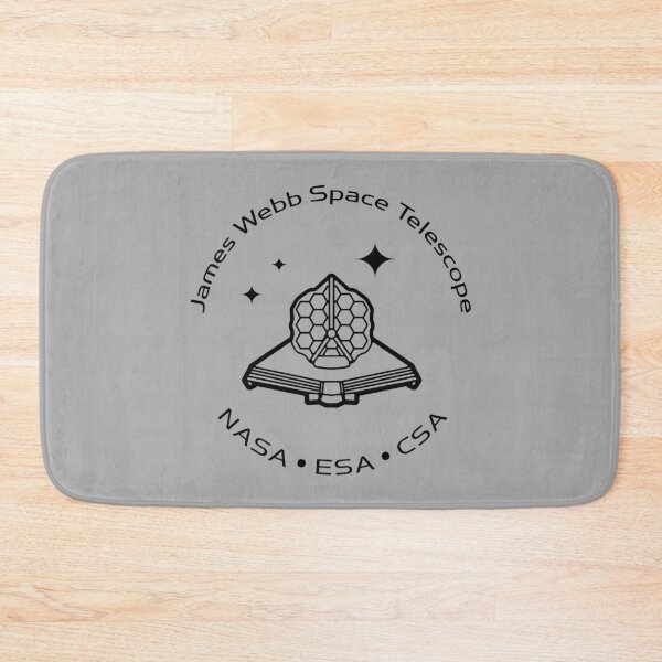 Item preview, JWST space telescope logo (all black) designed and sold by SolidEarthArt.