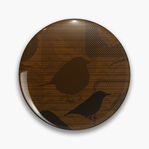 Item preview, Birdies Brown on Dark Brown Repeat 5748 designed and sold by Art in My Loft.