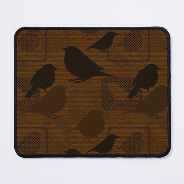 Item preview, Birdies Brown on Dark Brown Repeat 5748 designed and sold by Art in My Loft.