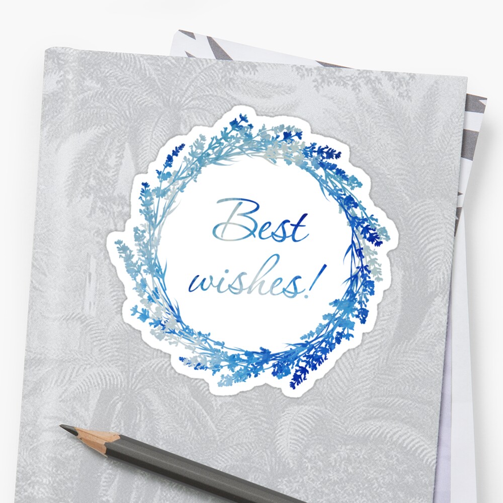 best-wishes-sticker-by-lidiebug-redbubble