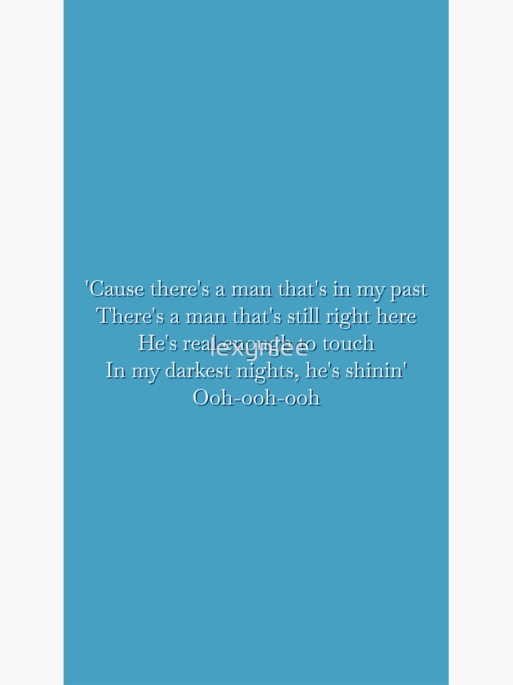 "Lana del Rey Blue Banisters lyrics sticker" Sticker for Sale by