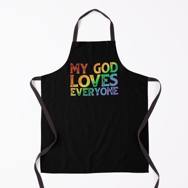 Item preview, My God Loves Everyone (rainbow text, distressed font) designed and sold by Ofeefee.