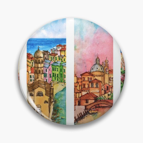 Item preview, Colors of Italy designed and sold by UrbanSageArt.