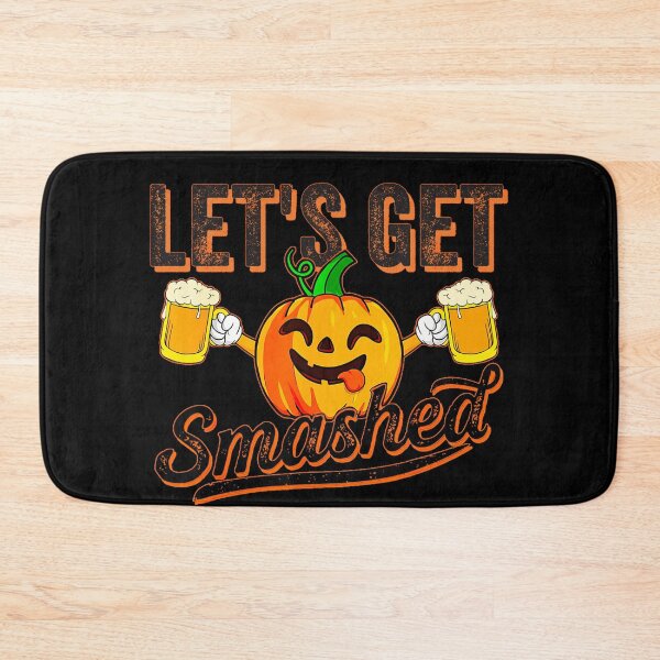 Item preview, Let's Get Smashed Pumpkin Crazy Face Funny Halloween Beer  designed and sold by reedbull.