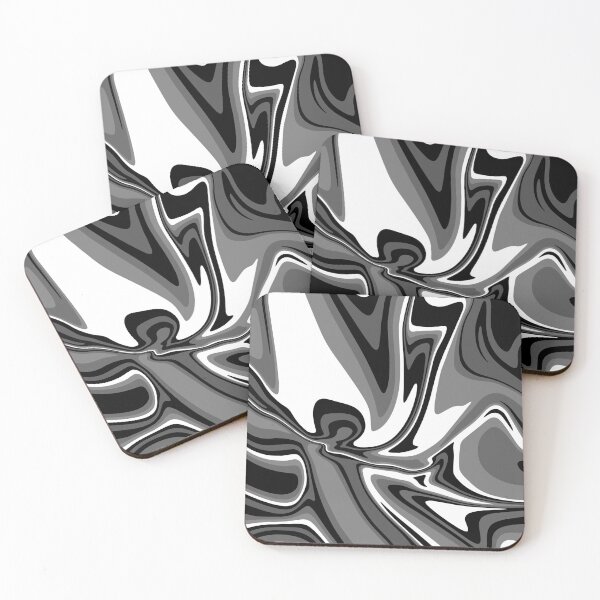 Item preview, Black and White Abstract Marble designed and sold by thelustrous.