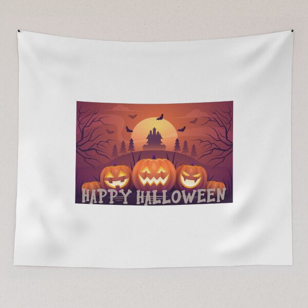 Item preview, happy halloween back ground pumpkunk designed and sold by QueenT-shirt.