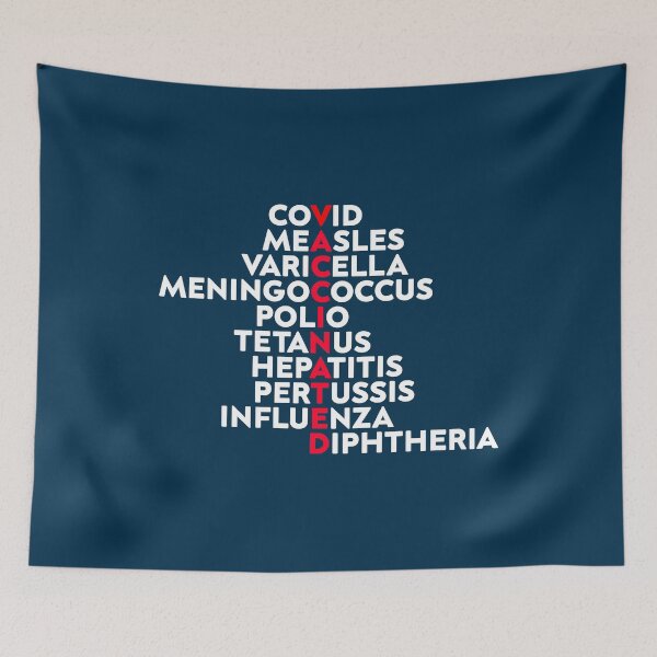 Item preview, Vaccinated Crossword Covid Measles Varicella Meningoccus Polio Tetanus Hepatitis Pertussis Influenza Diphtheria 2021 Trending designed and sold by TallysClothes.