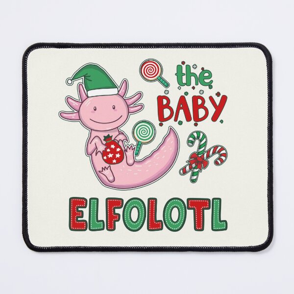 Item preview, Christmas Axolotl Elf - Baby Elfolotl designed and sold by GrimButterfly.