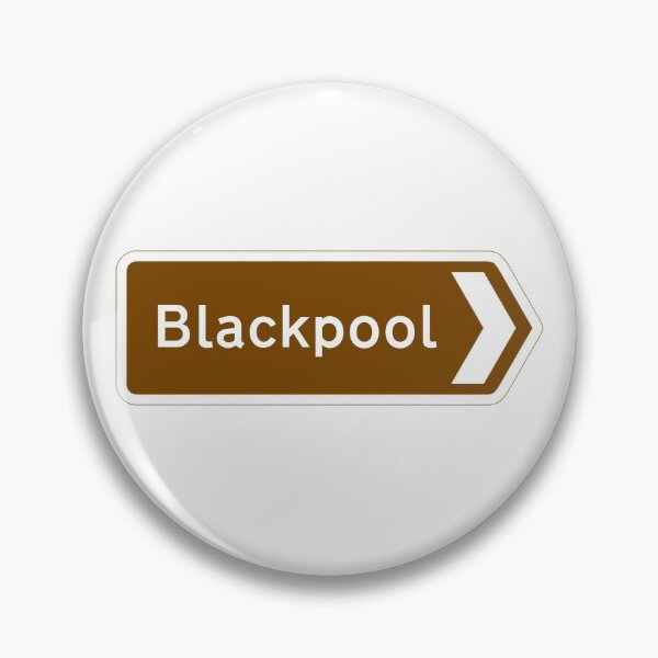 Item preview, Blackpool UK Tourist Direction Sign designed and sold by qlobba.