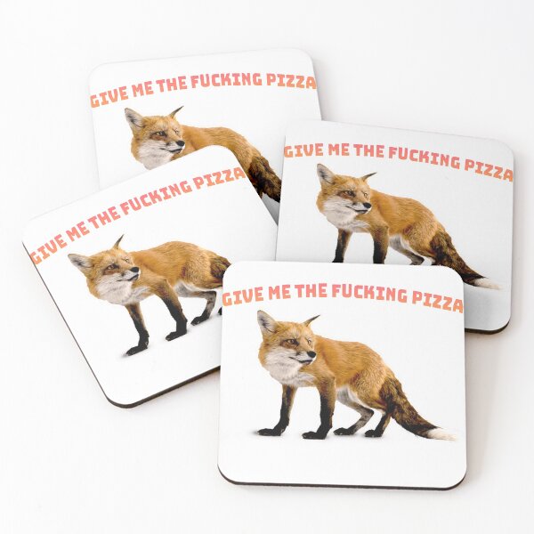 Item preview, Give Me The Fucking Pizza, Fox Gift Idea Cute Foxes Animal,gift idea Pizza Lovers designed and sold by NeteroSUN.