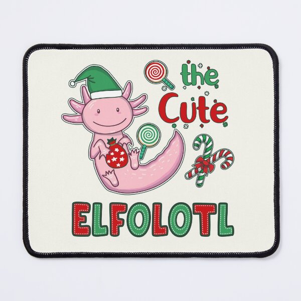 Item preview, Christmas Axolotl Elf - Cute Elfolotl designed and sold by GrimButterfly.