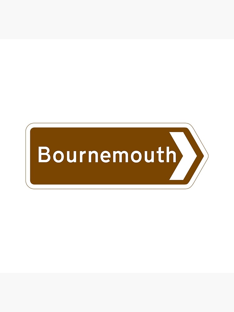 "Bournemouth UK Tourist Direction Sign" Poster for Sale by qlobba