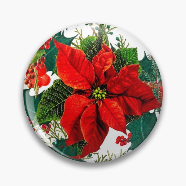 Artikelvorschau, Weihnachten, Weihnachtsstern, Mistel, festliches, Orangenmuster entworfen und verkauft von MariaMarinova.
