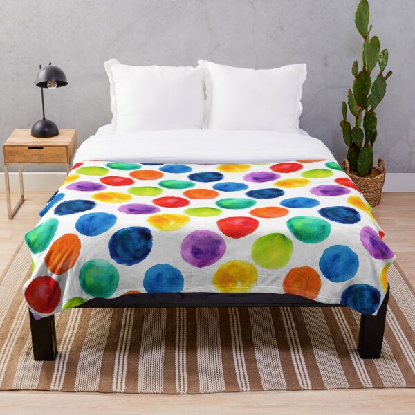 Artikelvorschau, Blickfang des bunten Aquarellpunkt-Designs. entworfen und verkauft von Trianglegreen.