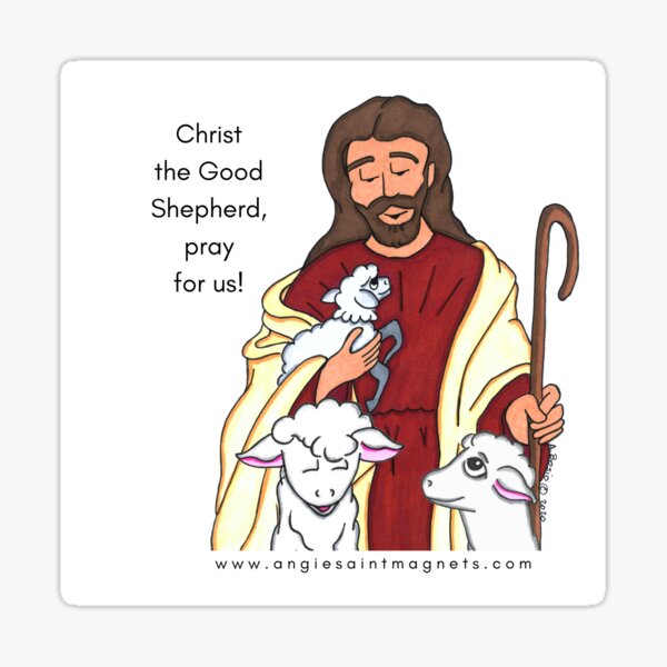 Christian Brands Assorted Catholic Decal Sticker Sheet Pack, The Good Shepherd Jesus Christ