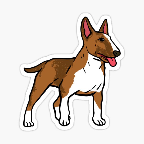 Item preview, Bull Terrier Dog|Cute Bull Terrier Cartoon designed and sold by yousseftalat2.