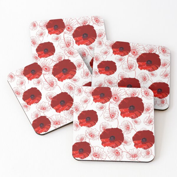 Item preview, Amapolas de amor en blanco designed and sold by RiadMannan.