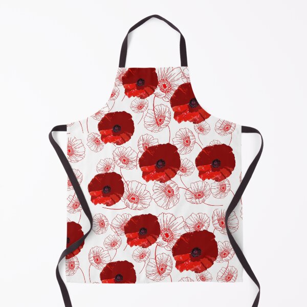 Item preview, Love Poppies on White designed and sold by RiadMannan.