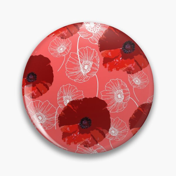 Aperçu de l'œuvre Amour coquelicots sur rouge créée et vendue par RiadMannan.