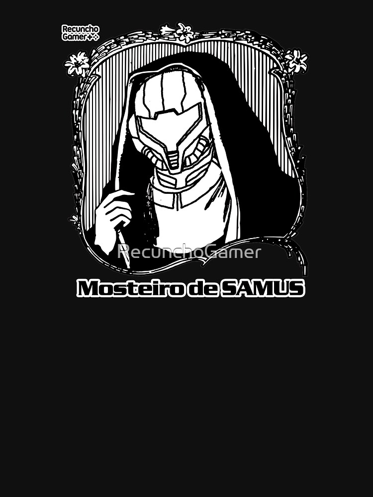 Imagen 7 de 7, Camiseta esencial con la obra Mosterio de Samus, diseñada y vendida por RecunchoGamer.