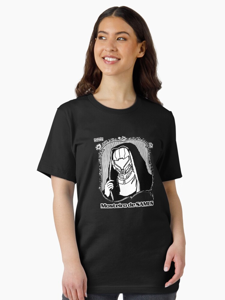 Imagen 2 de 7, Camiseta esencial con la obra Mosterio de Samus, diseñada y vendida por RecunchoGamer.
