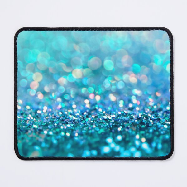 Item preview, Mermaid Ocean Blue Blush Faux Glitter designed and sold by MysticMarble.