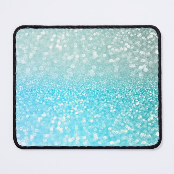 Item preview, Mermaid Ocean Blue Blush Faux Glitter designed and sold by MysticMarble.