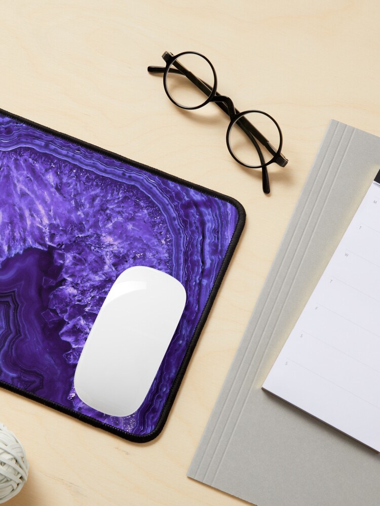 Aqua turquoise agate mineral gem stone Cutting Board by UtART