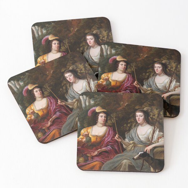 Item preview, Double Portrait of Amalia van Solms and Charlotte de La Trémoïlle - Gerard van Honthorst designed and sold by brushandframes.