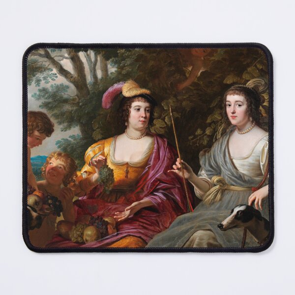Item preview, Double Portrait of Amalia van Solms and Charlotte de La Trémoïlle - Gerard van Honthorst designed and sold by brushandframes.
