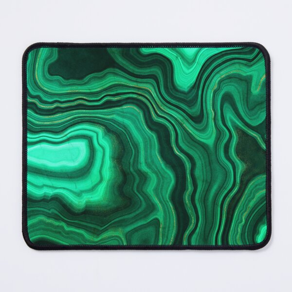 Vista previa del artículo con la obra «Mármol falso verde malaquita con vetas de oro III», diseñado y vendido por MysticMarble.