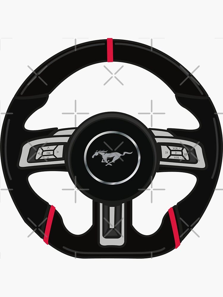 The Black Flag Steering Wheel Panel Button Sticker Cover Sticker Ca