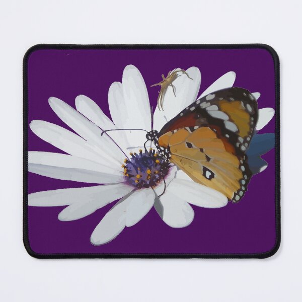 Item preview, White Daisy Butterfly And Spider Vector designed and sold by taiche.