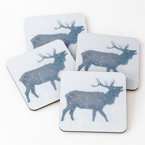 Item preview, Elk Bugling In Snowstorm designed and sold by Betsy Seeton.