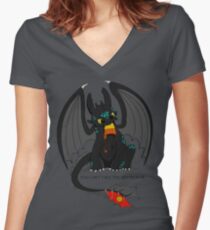 Can't take the sky Women's Fitted V-Neck T-Shirt
