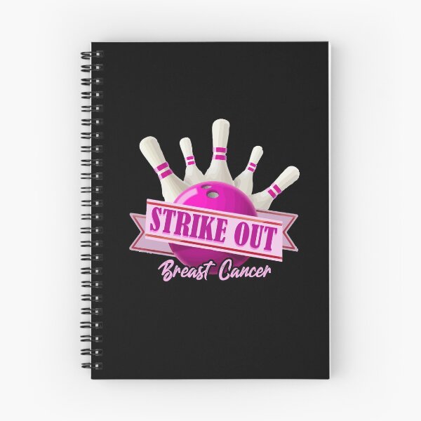 Item preview, Strike Out Breast Cancer Awareness Bowling Fighter designed and sold by Dressed For  Duty.