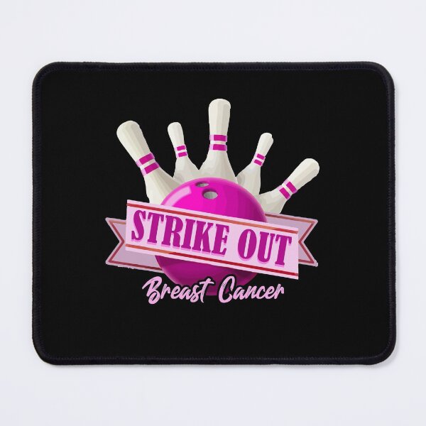 Item preview, Strike Out Breast Cancer Awareness Bowling Fighter designed and sold by Dressed For  Duty.