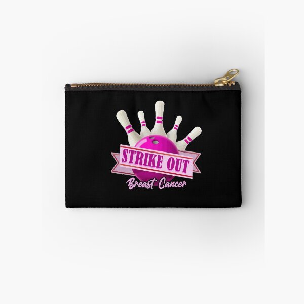Item preview, Strike Out Breast Cancer Awareness Bowling Fighter designed and sold by Dressed For  Duty.