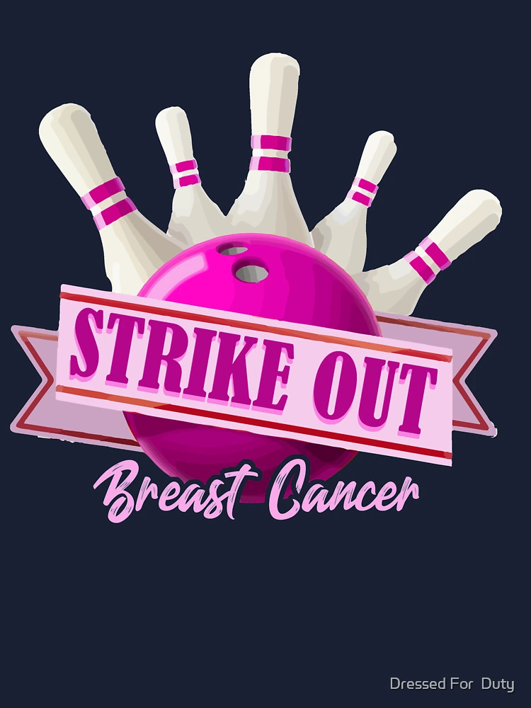 Strike Out Breast Cancer Awareness Bowling Fighter Kids T-Shirt for Sale  by Dressed For Duty