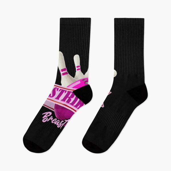 Item preview, Strike Out Breast Cancer Awareness Bowling Fighter designed and sold by Dressed For  Duty.
