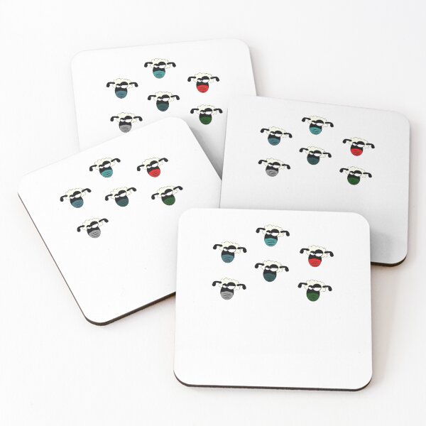 Item preview, Masked sheep sticker set Sticker designed and sold by CONNORCORRIGAN.