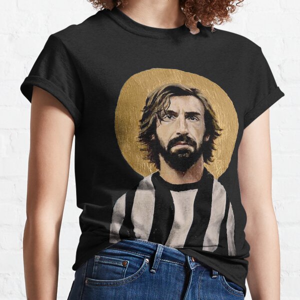 Andrea Pirlo 21 Italy Football Ringer T-shirt Royal/white 