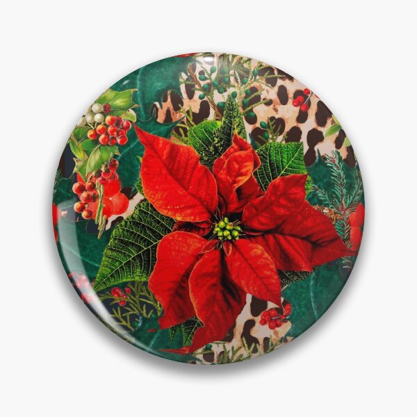 Artikelvorschau, Weihnachten, Weihnachtsstern, Mistelzweig, festlich, Orangen, Animalprint, Leoparden-, Gepardenmuster entworfen und verkauft von MariaMarinova.