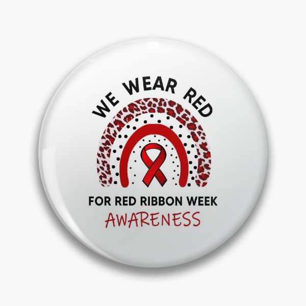 Item preview, We Wear Red For Red Ribbon Week Awareness designed and sold by AnimaLovers.